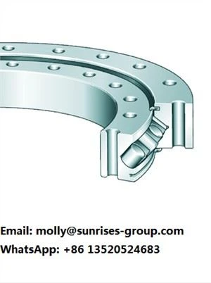 XU160405-RR Anello di rotazione, cuscinetto a rulli incrociati, senza denti dell'ingranaggio